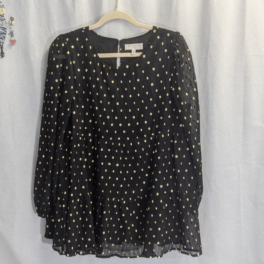 Hayden Size Small Black Boho Dress